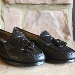 Cole Haan Men’s Black Leather Comfortable Casual Pinch Tasseled Loafers Size 10