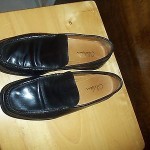 COLE HAAN NIKE AIR PENNY LOAFERS MENS SHOES FLATS BLACK LEATHER 7 M EUC