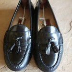 Cole Haan Men’s Black Leather Comfortable Casual Pinch Tasseled Loafers Size 10