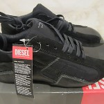 DIESEL AURIGA BLACK/ELDER MEN SHOE SIZE 7.5