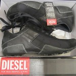 DIESEL AURIGA BLACK/ELDER MEN SHOE SIZE 7.5