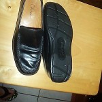 COLE HAAN NIKE AIR PENNY LOAFERS MENS SHOES FLATS BLACK LEATHER 7 M EUC