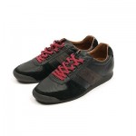 HUGO BOSS Size 42 /UK 8 /US 9 Black Leather CALPIS Trainers NEW KK 40