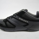 MENS DIESEL TRACKKERS SMATCH LEATHER BLACK SZ US 13 NIB Y00871-P0348-T8013 #0A