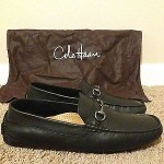 COLE HAAN MEN’S BLACK HOWLAND BIT II DRIVING MOCASSIN SZ 9