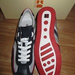 HUGO BOSS ORANGE SILVANS DARK BLUE/WHITE/RED MEN WALKING SHOES Size 45