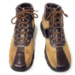 COLE HAAN Nike Air Brown Leather/Tan Suede Waterproof Hiking Boots Men’s 11-1/2M