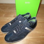 HUGO BOSS  Green Label Streametal Leather/Canvas SHOES SNEAKERS Size 10 US