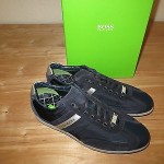 HUGO BOSS  Green Label Streametal Leather/Canvas SHOES SNEAKERS Size 10 US