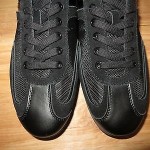 NEW  HUGO BOSS Orange Label Silvans Black Sneakers Size 9 US