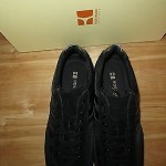 NEW  HUGO BOSS Orange Label Silvans Black Sneakers Size 9 US