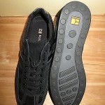 NEW  HUGO BOSS Orange Label Silvans Black Sneakers Size 9 US