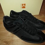 HUGO BOSS ORANGE  Label Silvans Leather SHOES SNEAKERS Size 11 US