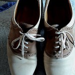 COLE HAAN VINTAGE BROWN BEIGE SADDLE OXFORD SHOES RED SOLES MENS SIZE 10 D