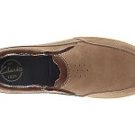 Men’s CLARKS Munson Suede Leather Slip On Loafers – Size 10 – Beige – NEW in BOX