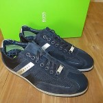 NEW HUGO BOSS Green Label Akeen Navy Sneakers  Size 8US