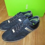 NEW HUGO BOSS Green Label Akeen Navy Sneakers  Size 8US