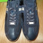NEW HUGO BOSS Green Label Akeen Navy Sneakers  Size 8US