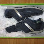 NEW HUGO BOSS Green Label Akeen Navy Sneakers  Size 8US