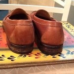 COLE HAAN MENS CITY CORDOVAN BROWN LEATHER PENNY LOAFERS SIZE  9D.