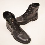 LIGHTLY WORN DIESEL MILIBOOT THEMIL CHELSEA CHUKKA BOOT BLACK LEATHER EU42 US9