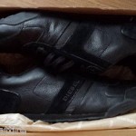 DIESEL men size 13 black leather fashionable sneakers shoes model LOOP