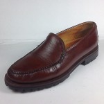 Cole Haan Loafers Slip on US 8B Brazil Leather Brown Mens Shoes