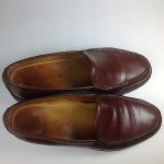Cole Haan Loafers Slip on US 8B Brazil Leather Brown Mens Shoes