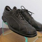 Mens 12 M black leather Cole Haan Nike Air lace tie oxford walking casual shoes