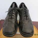 Mens 12 M black leather Cole Haan Nike Air lace tie oxford walking casual shoes
