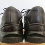 Mens 12 M black leather Cole Haan Nike Air lace tie oxford walking casual shoes