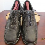 Mens 12 M black leather Cole Haan Nike Air lace tie oxford walking casual shoes