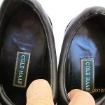 Mens 12 M black leather Cole Haan Nike Air lace tie oxford walking casual shoes