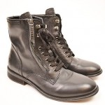 LIGHTLY WORN DIESEL MILIBOOT THEMIL CHELSEA CHUKKA BOOT BLACK LEATHER EU42 US9