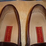 COLE HAAN MENS CITY CORDOVAN BROWN LEATHER PENNY LOAFERS SIZE 8.5 D