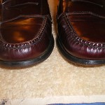 COLE HAAN MENS CITY CORDOVAN BROWN LEATHER PENNY LOAFERS SIZE 8.5 D