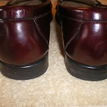 COLE HAAN MENS CITY CORDOVAN BROWN LEATHER PENNY LOAFERS SIZE 8.5 D