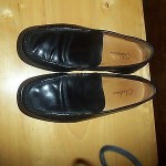 COLE HAAN NIKE AIR PENNY LOAFERS MENS SHOES FLATS BLACK LEATHER 7 M EUC
