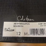 NEW IN BOX COLE HAAN AIR RYDER LOAFER SLIPON BOURBON SIZE 12 M MENS SHOES