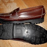 Cole Haan Mens Slip On Shoes Brown Leather Upper Size 10.5D