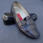 Cole Haan Black Leather Buckle Slip-On Business Casual Shoes/Loafers Mens Sz 8 D