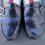 Cole Haan Black Leather Buckle Slip-On Business Casual Shoes/Loafers Mens Sz 8 D