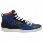 $195 – DIESEL Men’s BRANDSTER G-TOP Y00667 TRAINERS SHOES Blue/Red SIZE: 11