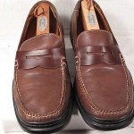 MANS COLE HAAN NIKE AIR BROWN LEATHER LOAFERS SHOES 11M