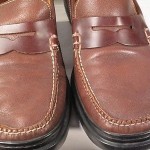 MANS COLE HAAN NIKE AIR BROWN LEATHER LOAFERS SHOES 11M