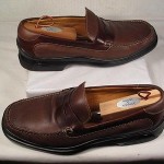 MANS COLE HAAN NIKE AIR BROWN LEATHER LOAFERS SHOES 11M