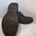 Clarks Harrier Black Pebbled Leather Slip On Loafers Casual Shoes Mens Sz 10 M