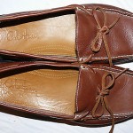 COLE HAAN MENS SZ 10.5 M BROWN LEATHER LOAFERS MOCCASINS COMFORT SHOES