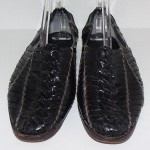 Cole Haan Resort Black Leather Woven Loafers Sandals Slip-On Shoes Mens 11 1/2