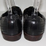 Cole Haan Resort Black Leather Woven Loafers Sandals Slip-On Shoes Mens 11 1/2